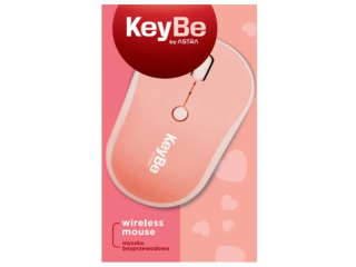 Myszka bezprzewodowa KEYBE by ASTRA PINK [opakowanie=40szt]