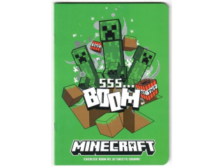 Zeszyt  A5 32k kratka MINECRAFT [opakowanie=10szt]
