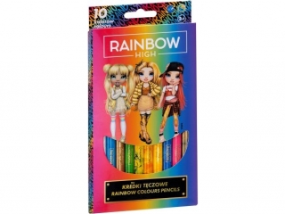Kredki t�czowe - 10 kolor�w - Rainbow High ASPROM