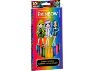 Kredki t�czowe - 10 kolor�w - Rainbow High ASPROM