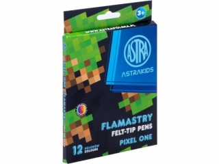 Flamastry okr�g�e ASTRAKIDS Pixel One - 12 kolor�w
