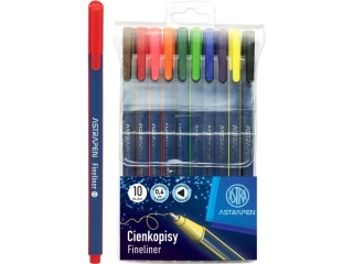Cienkopisy tr�jk�tne 0,4 mm ASTRAPEN - 10 szt.