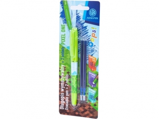 D�ugopis wymazywalny 0, 6 mm ASTRAPEN Oops! Pixel One + 2 wk�ady niebieskie - 1+2 szt. blister [opakowanie=24szt]