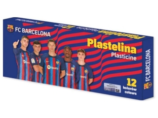 Plastelina szkolna FC Barcelona 2023 - 12 kolor�w  [opakowanie=6szt]