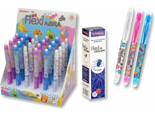 ZESTAW PROMOCYJNY D�ugopisy wymazywalne PENMATE Flexi Abra Food +GRATIS 20 wk�ad�w
