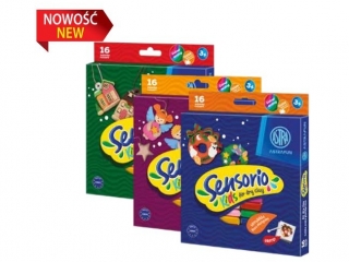 Lekka masa plastyczna ASTRAFUN Sensorio Kids Domek z piernika Anio�ki �wi�teczny Stroik - 16 kol