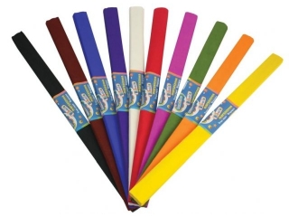 Bibu�a marszczona 200 x 50 cm zestaw 10 kolor�w - mix I ZWIERZAKI UCZNIAKI