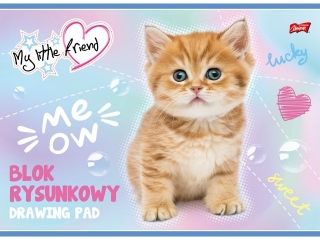 Blok rysunkowy A4 20 kartek ok�adka kredowana 80 g/m2 MY LITTLE FRIEND [opakowanie=10szt]