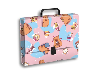 Teczka z r�czk� A4 PENMATE T 0121 Kapibara food folia mat nierysuj�ca