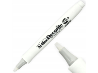 Marker permanentny ARTLINE DECORITE ko�c�wka okr�g�a 3, 0mm - bia�y [opakowanie=12szt]