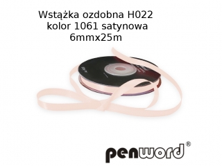 WST��KA OZDOBNA H022 KOL. 1061 SATYNOWA 6mmx25m [opakowanie=5szt]