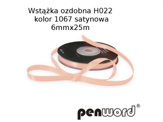 WST��KA OZDOBNA H022 KOL. 1067 SATYNOWA 6mmx25m [opakowanie=5szt]