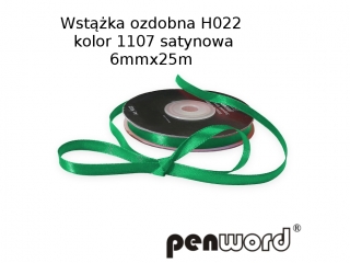 WST��KA OZDOBNA H022 KOL. 1107 SATYNOWA 6mmx25m [opakowanie=5szt]