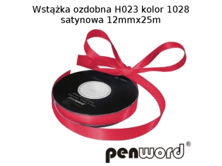 WST��KA OZDOBNA H023 KOL. 1028 SATYNOWA 12mmx25m [opakowanie=5szt]