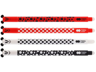 D�ugopis wymazywalny, Miko Pops , 0.5mm, niebieski, Happy Color [opakowanie=12szt]