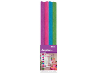 Krepina marszczona 50x100cm, MIX Intense - 4 kol., 4 rolki, Happy Color | Produkt dost�pny w I po�owie czerwca