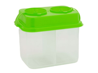 Kubek niekapek na wod� do p�dzli, dwukomorowy, 450ml, Happy Color