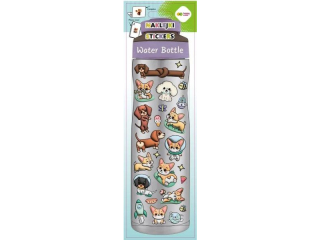 Naklejki WATER BOTTLE - Corgi Teams, 83x286 mm, Happy Color [opakowanie=5szt]