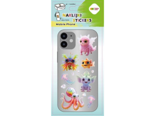 Naklejki MOBILE PHONE - Aqua Cuties, 90x205 mm, Happy Color [opakowanie=5szt]