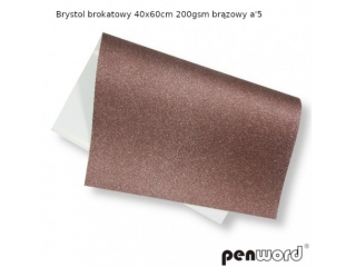 BRYSTOL BROKAT 40x60cm 200gsm BR�ZOWY a5