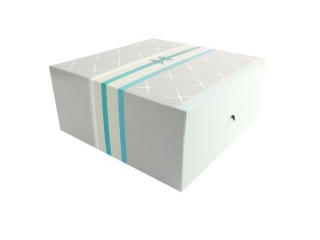 Pude�ka na ciasta BENIAMIN 125 x 210 x 70mm / 5 szt. - Srebro