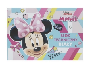 BLOK TECHNICZNY BIA�Y A4/10k. / MINNIE MOUSE [opakowanie=10szt]