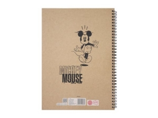 KO�OZESZYT A4/80k. Kratka / MICKEY MOUSE KRAFT LINER