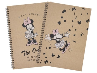 KO�OZESZYT A4/80k. Kratka / MINNIE MOUSE KRAFT LINER
