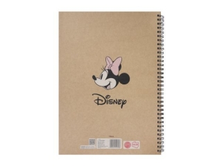 KO�OZESZYT A4/80k. Kratka / MINNIE MOUSE KRAFT LINER