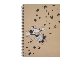 KO�OZESZYT A4/80k. Kratka / MINNIE MOUSE KRAFT LINER