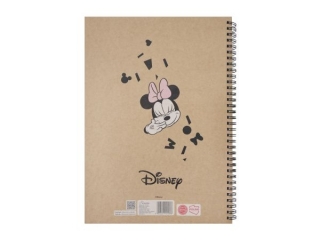 KO�OZESZYT A4/80k. Kratka / MINNIE MOUSE KRAFT LINER
