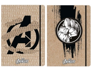 TECZKA Z GUMK� A4 / AVENGERS KRAFT LINER [opakowanie=10szt]