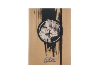 TECZKA Z GUMK� A4 / AVENGERS KRAFT LINER [opakowanie=10szt]