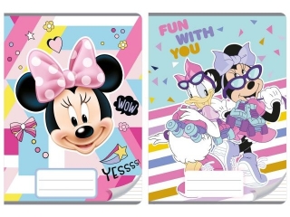 Zeszyt A5 16k. BENIAMIN Minnie Mouse, kolorowe trzy linie