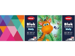 BLOK RYSUNKOWY BIA�Y A3/20k.
