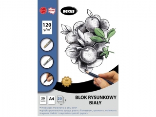 BLOK RYSUNKOWY BIA�Y A4/20k. / PREMIUM