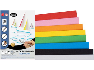 BLOK RYSUNKOWY KOLOROWY A4/16k. / PREMIUM