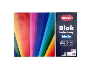 BLOK TECHNICZNY BIA�Y A3/10k.