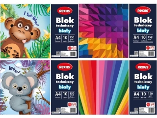BLOK TECHNICZNY BIA�Y A4/10k.