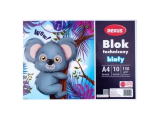 BLOK TECHNICZNY BIA�Y A4/10k.