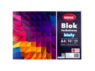 BLOK TECHNICZNY BIA�Y A4/10k.