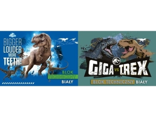 Blok techniczny A4 10k. BENIAMIN Jurassic Park 170g