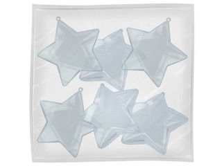 Bry�y plastikowe gwiazdy O105mm g�eboko�� 40mm 6szt.