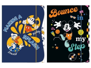 TECZKA Z GUMK� A4 / MICKEY MOUSE - KIDS [opakowanie=10szt]