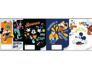 Zeszyt A5 16k. BENIAMIN Mickey Mouse, kolorowe trzy linie