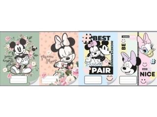 ZESZYT A5/16k. kolorowe trzy linie / MINNIE MOUSE [opakowanie=20szt]