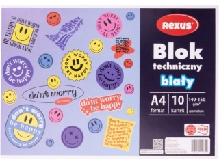 BLOK TECHNICZNY BIA�Y A4/10k.