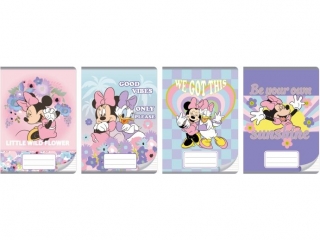 Zeszyt A5 16k. BENIAMIN Minnie Mouse, kolorowe trzy linie
