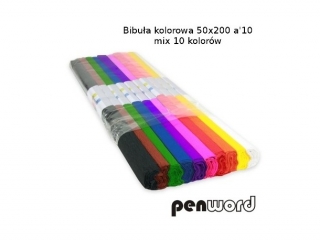 BIBU�A KOLOROWA 50x200 a10 MIX 10 KOLOR�W (SZPSH)