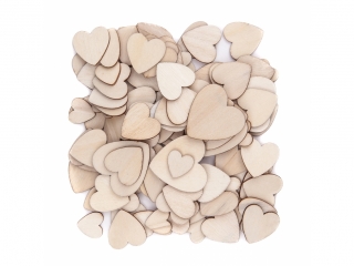 KSZTA�TY DREWNIANE SERCA MIX - 120 SZT. [opakowanie=3szt] NZWR-DLP